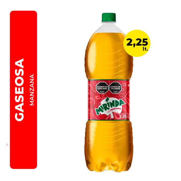 GASEOSA MIRINDA MANZANA 2,25L