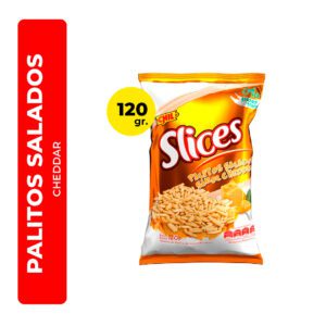 PALITOS SALADOS SLICES CHEDDAR 120G