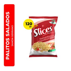 PALITOS SALADOS SLICES JAMÓN SERRANO 120G