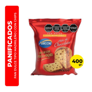 PAN DULCE CON CHIPS ARCOR 400G