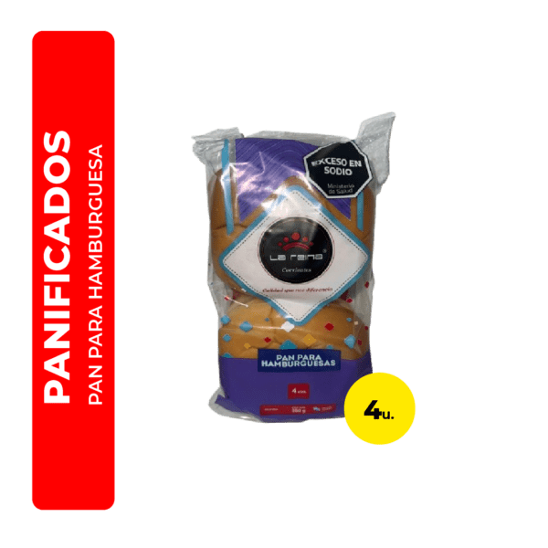 PAN PARA HAMBURGUESA LA REINA 4U