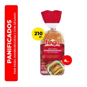 PAN PARA HAMBURGUESA FARGO 4U