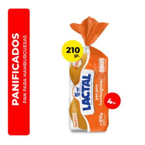 PAN PARA HAMBURGUESAS LACTAL 4U
