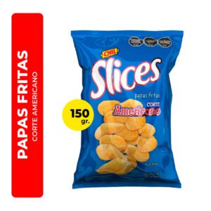 PAPAS FRITAS SLICES CORTE AMERICANO 150G