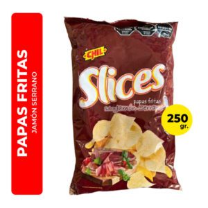 PAPAS FRITAS SLICES JAMÓN SERRANO 250G