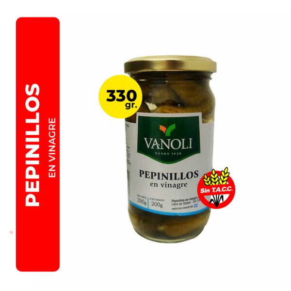 PEPINILLOS EN VINAGRE VANOLI 330G