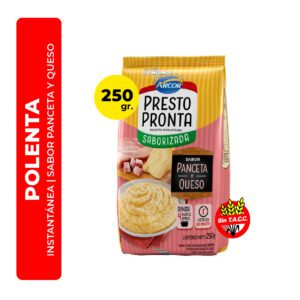 POLENTA SABOR PANCETA Y QUESO PRESTO PRONTA 250G