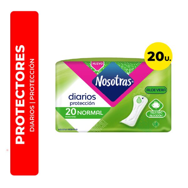 PROTECTORES FEMENINOS DIARIOS PROTECCIÓN NOSOTRAS 20U