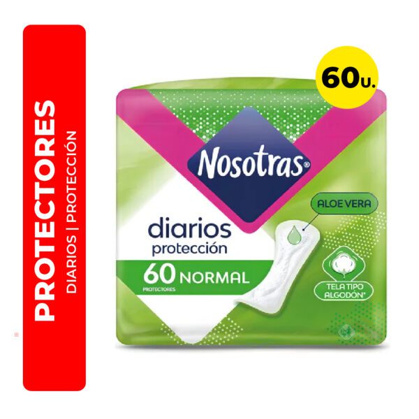 PROTECTORES FEMENINOS DIARIOS PROTECCIÓN NOSOTRAS 60U