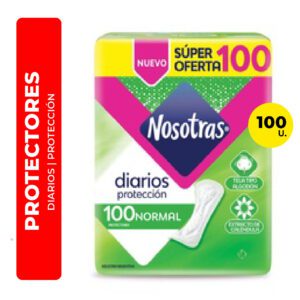 PROTECTORES FEMENINOS DIARIOS PROTECCIÓN NOSOTRAS 100U
