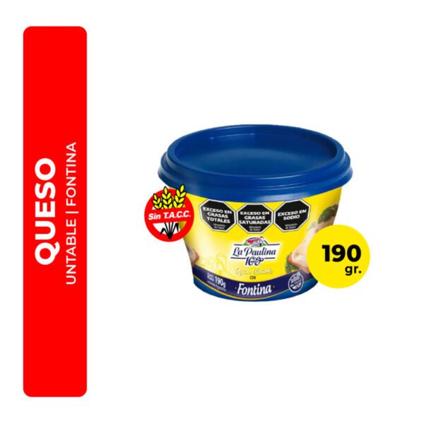QUESO UNTABLE FONTINA LA PAULINA 190G