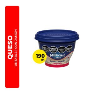 QUESO UNTABLE CON JAMÓN MILKAUT 190G