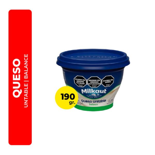 QUESO UNTABLE BALANCE MILKAUT 190G