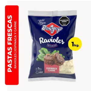 RAVIOLES ESPINACA Y CARNE DON YEYO 1K