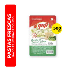 RAVIOLES DE ESPINACA Y QUESO YULI 500G