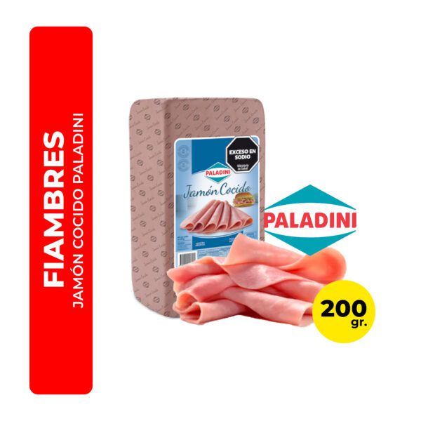 JAMON COCIDO PALADINI 200G