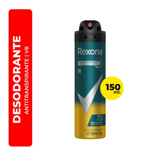 DESODORANTE ANTITRANSPIRANTE V8 REXONA 150ML