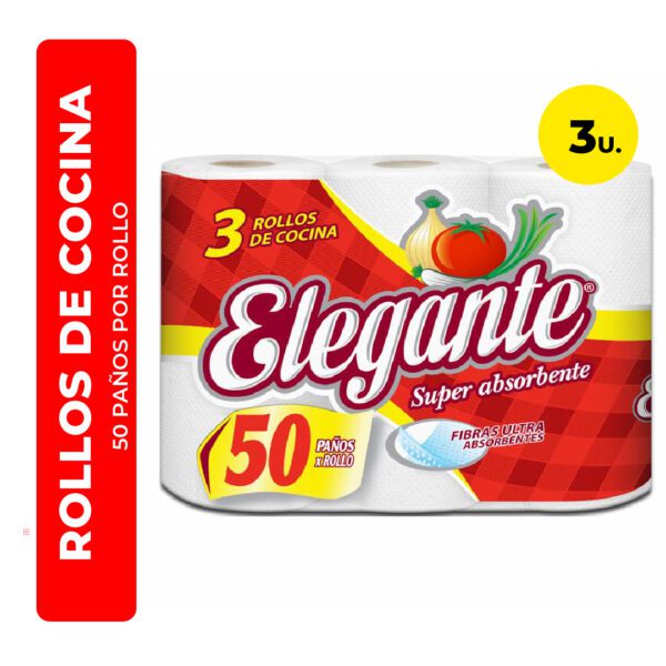 ROLLO DE COCINA ELEGANTE 21X18,7CM 3U