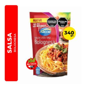 SALSA BOLOGNESA ARCOR 340G