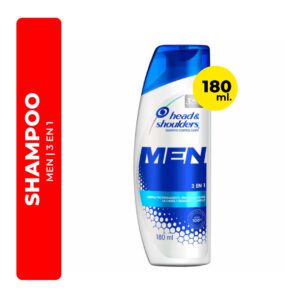 SHAMPOO HEAD&SHOULDERS MEN 3 EN 1 180ML