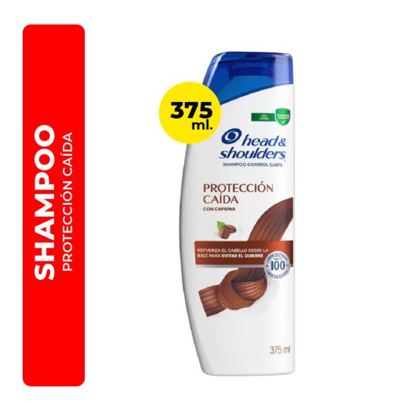 SHAMPOO HEAD&SHOULDERS PROTECCIÓN CAÍDA CON CAFEÍNA 375ML