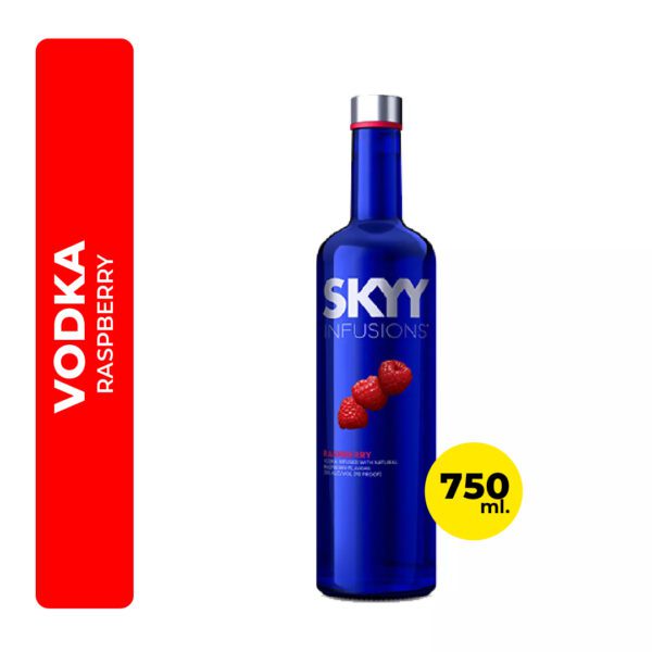 VODKA SKYY RASPBERRY 750ML