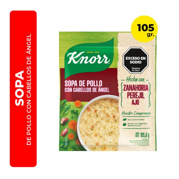 SOPA DE POLLO CON CABELLOS DE ÁNGEL KNORR 105,6G