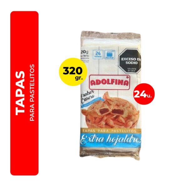 TAPAS PARA PASTELITOS ADOLFINA 24U