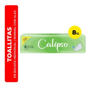 TOALLITAS FEMENINAS NORMAL CON ALAS CALIPSO 8U