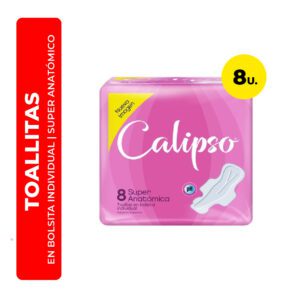 TOALLITAS FEMENINAS SUPER ANATÓMICA CALIPSO 8U