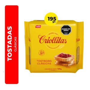 TOSTADAS CLÁSICAS CRIOLLITAS 195G
