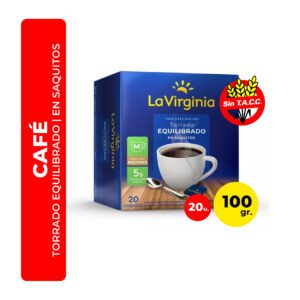 CAFE EN SAQUITOS TORRADO EQUILIBRADO LA VIRGINIA 20U