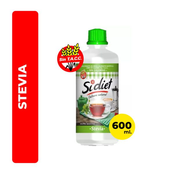 EDULCORANTE SIDIET STEVIA 600ML