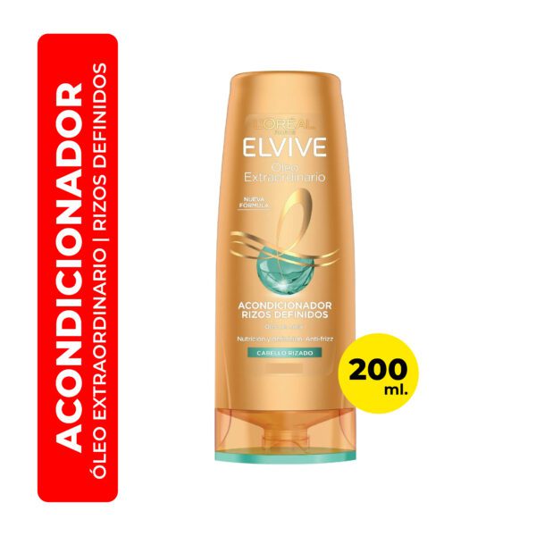 ACONDICIONADOR ELVIVE ÓLEO EXTRAORDINARIOS RIZOS DEFINIDOS 200ML