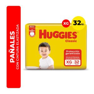 PAÑALES CLASSIC XG HUGGIES 32U
