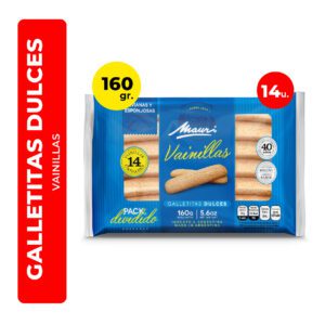 VAINILLAS MAURI 160G 14U