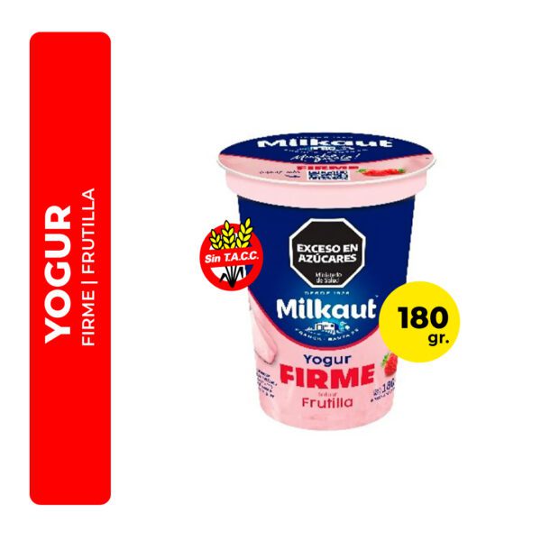YOGUR MILKAUT FIRME FRUTILLA 180G