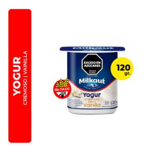 YOGUR MILKAUT CREMOSO SABOR VAINILLA 120G
