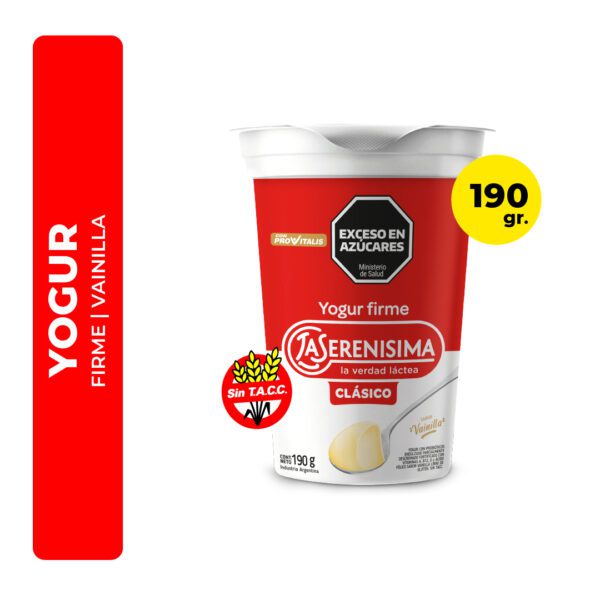 YOGUR FIRME VAINILLA LA SERENISIMA 190G