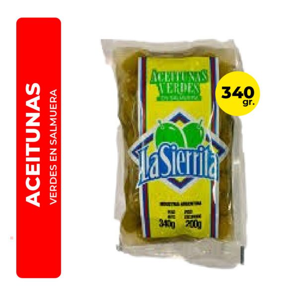 ACEITUNAS VERDES LA SIERRITA 340G