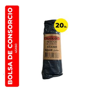 BOLSAS DE CONSORCIO/RESIDUOS RENDIDOR 45X60 20U