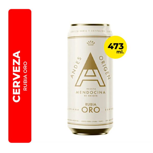 CERVEZA ANDES RUBIA ORO 473ML