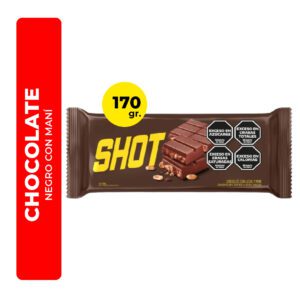 CHOCOLATE NEGRO CON MANÍ SHOT 170G