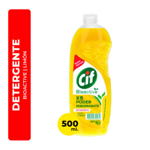 DETERGENTE CIF BIOACTIVE LIMÓN 500ML