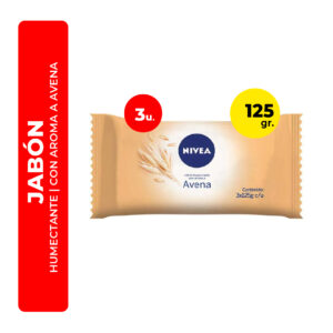 JABÓN HUMECTANTE NIVEA CON AROMA A AVENA 3U