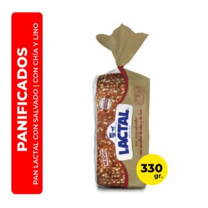 PAN CON SALVADO Y SEMILLAS DE CHÍA Y NILO LACTAL 330G