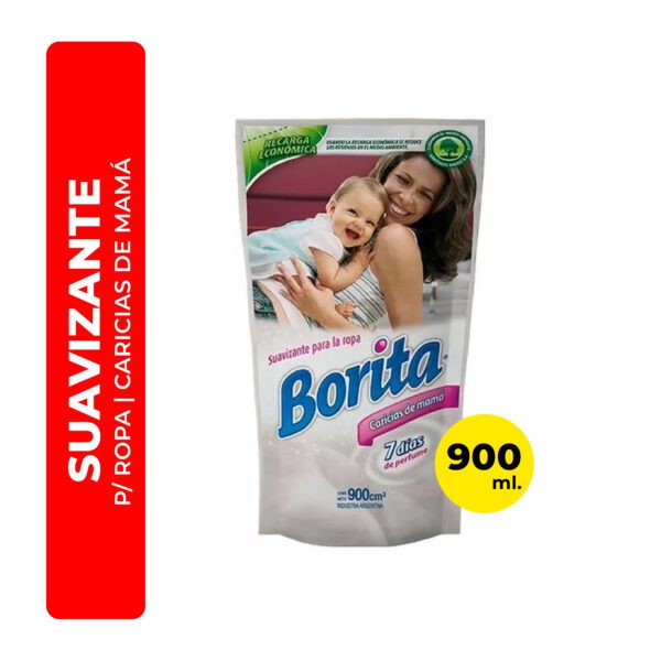 SUAVIZANTE DE ROPA BORITA CARICIAS DE MAMÁ 900ML