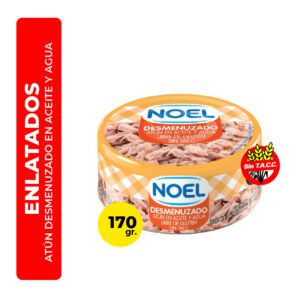 ATÚN DESMENUZADO EN ACEITE Y AGUA NOEL 170G