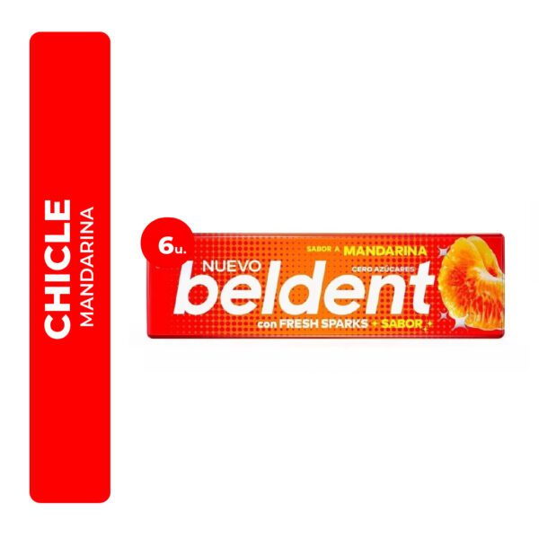 CHICLE BELDENT MANDARINA 6U