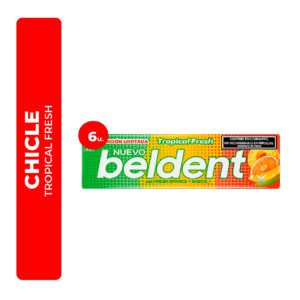 CHICLE BELDENT TROPICAL FRESH 6U